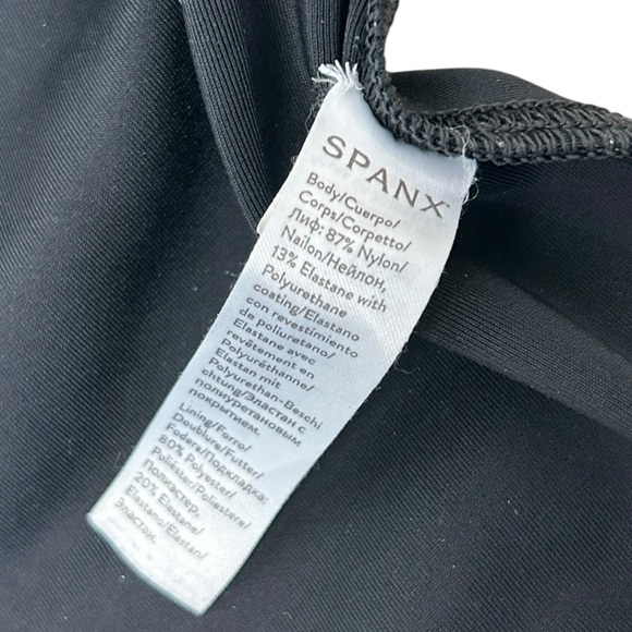 SPANX Shape Faux Leather Leggings Size Large Black - Picture 9 of 9